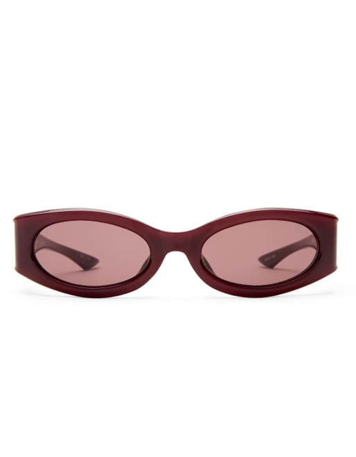 Le Specs - Glaciem - Gafas de sol burdeos estrechas, 4 de 5
