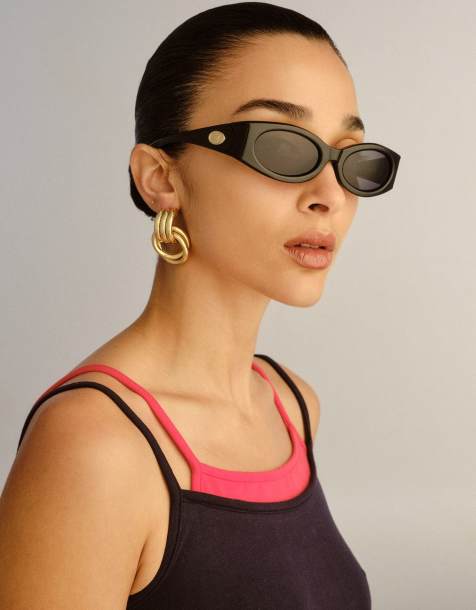 Le Specs - Glaciem - Gafas de sol negras estrechas - view 1