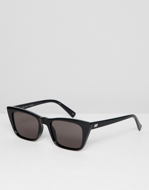 Le Specs I Feel Love cat eye sunglasses in black