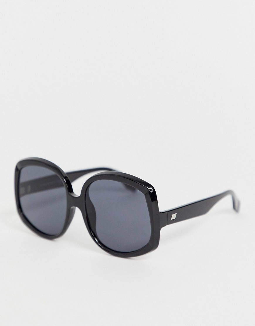 Le Specs - Illumination - Occhiali da sole squadrati oversize neri-Nero