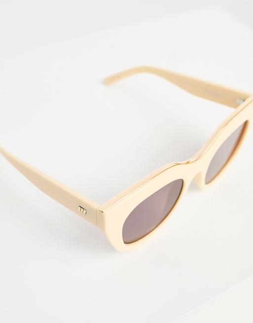 Le Specs – Limited Edition – Air Heart – Festival-Sonnenbrille in Elfenbeinweiß, 2 von 4