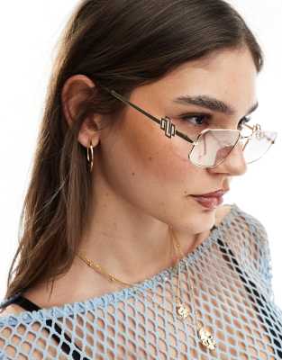 Le Specs - Metagalactic - Rechteckige Sonnenbrille in Lila