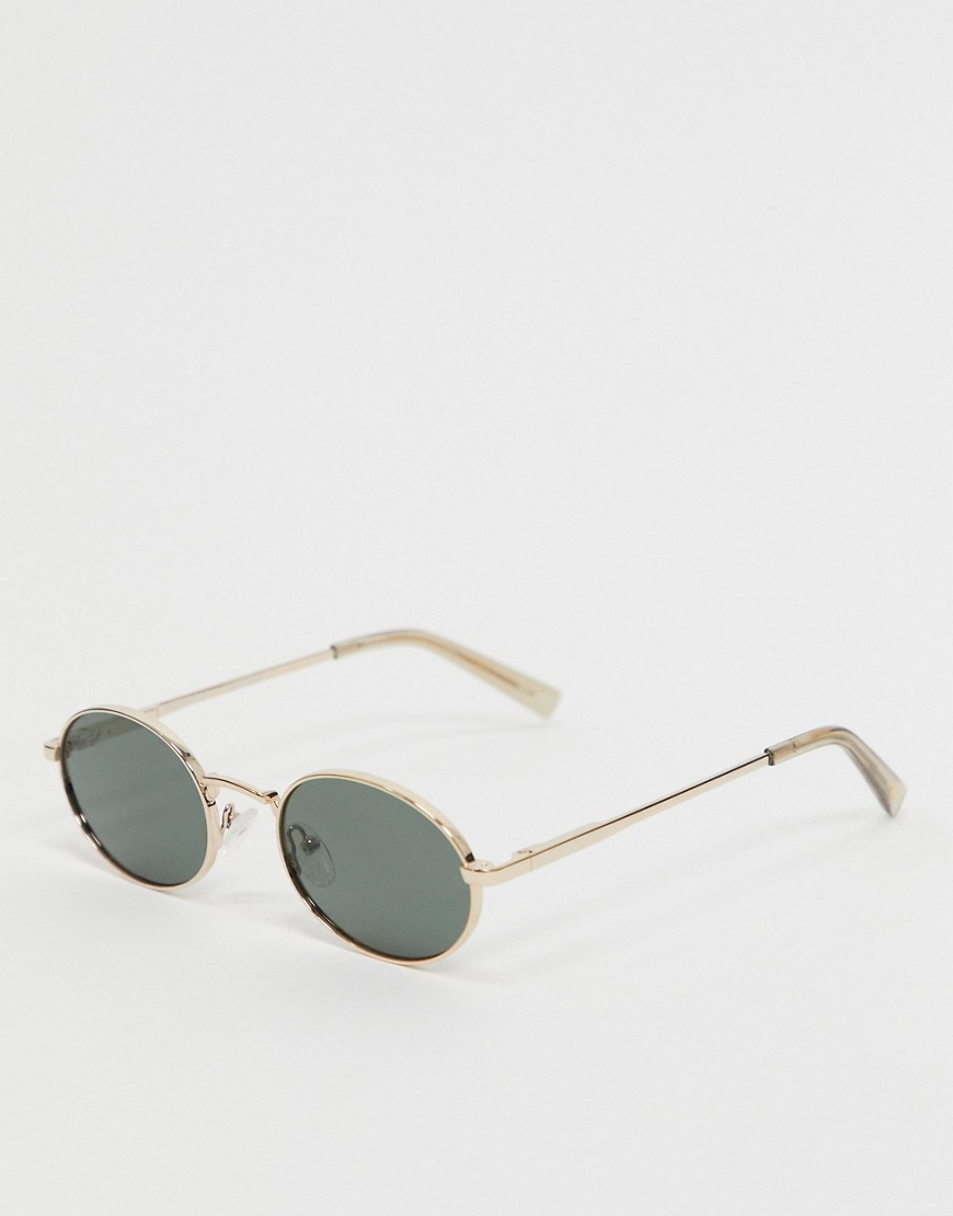 Le Specs - Occhiali da sole rotondi oro
