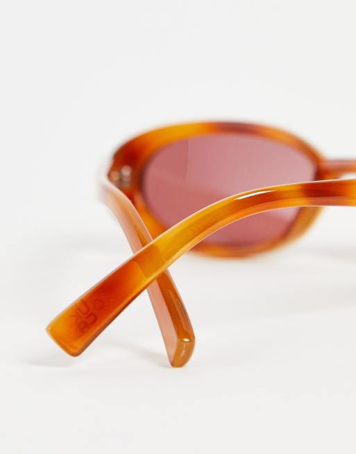 Le Specs - Outta Love - Lunettes de soleil vintage effet écaille de tortue - Rose, 3 de 4