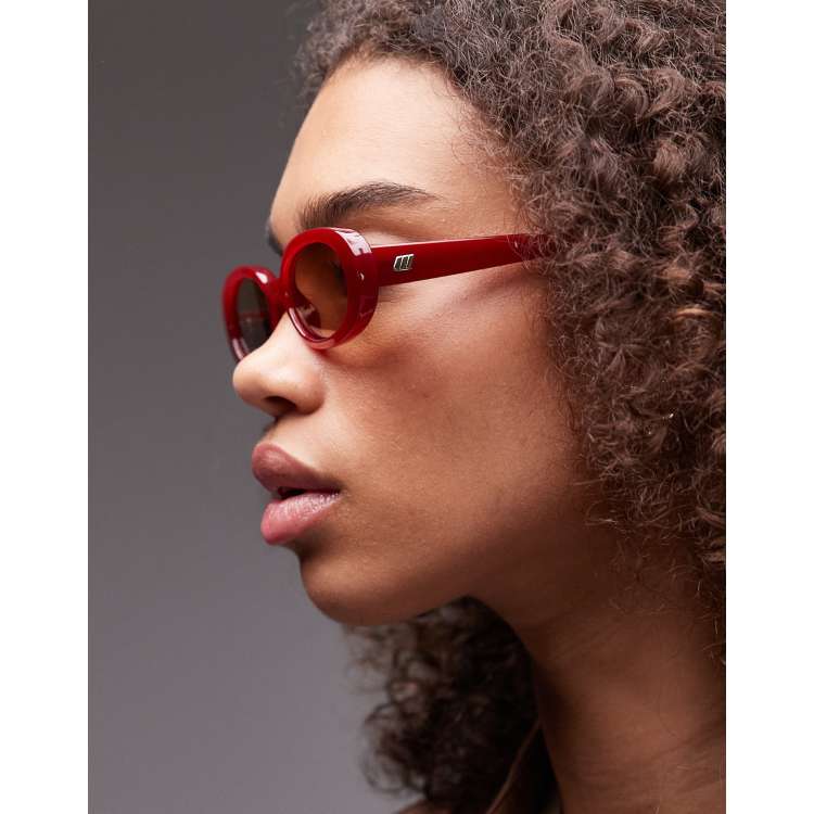 Monture De Lunettes FACE À FACE Paris Solis 408 - Brun Rouge, Ovale, Titane/plastique - Neuf Avec étiquettes