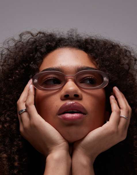 Le Specs - Outta Love - Ovale zonnebril in roze - view 1