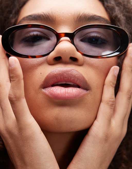 Le Specs x ASOS – Outta Love – Czarne owalne okulary