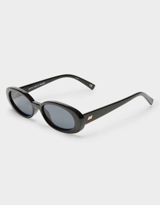 Le Specs – Outta love – Svarta ovala solglasögon , 3 av 3