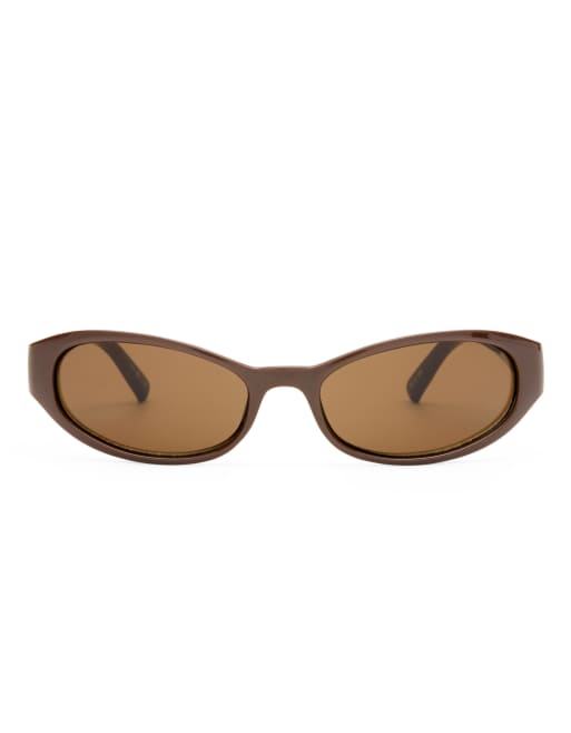 Le Specs – Popalicious – Bruna, smala solglasögon, 4 av 5