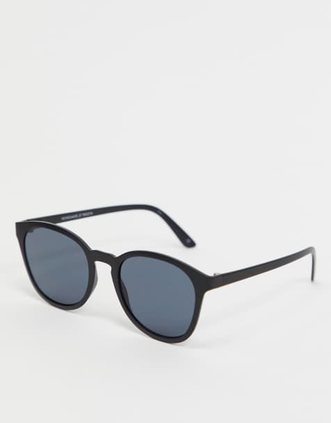Le Specs round sunglasses in black