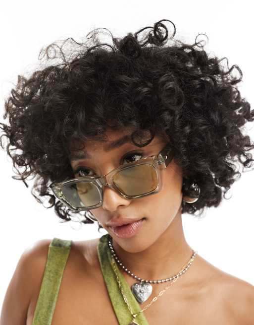 Le Specs - Shmood - Occhiali da sole squadrati verdi