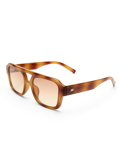Le Specs Subzero aviator sunglasses in vintage tort, 3 of 5