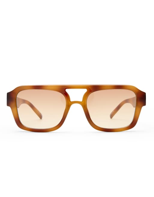 Le Specs Subzero aviator sunglasses in vintage tort, 4 of 5