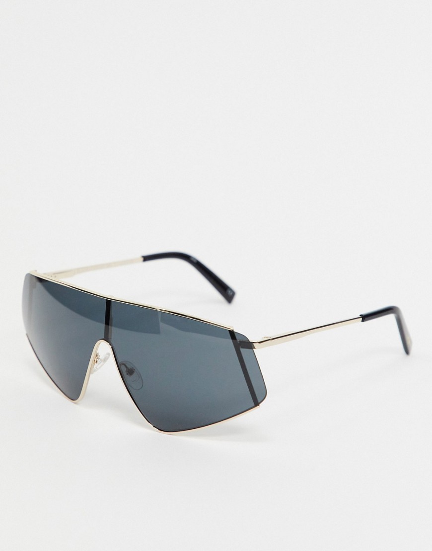 Le Specs – Svarta visor-solglasögon