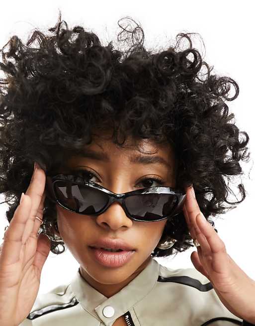 Cute Wavy Metallic Frame Leg Ombre Round Sunglasses Cute Wavy Metallic Frame Leg Ombre Round Sunglasses