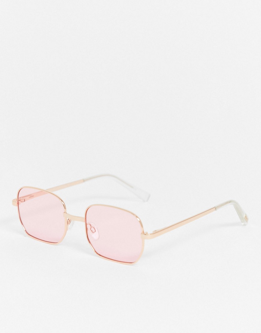 Le Specs - The Flash - Pink firkantet solbriller