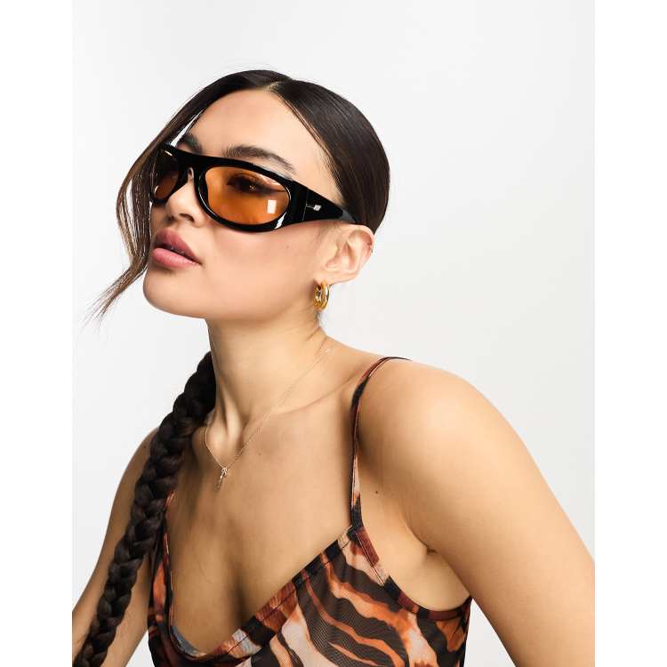 Le Specs Petty Trash Sunglasses - Recycled PET Square Frame Polarized Sun Glasses
