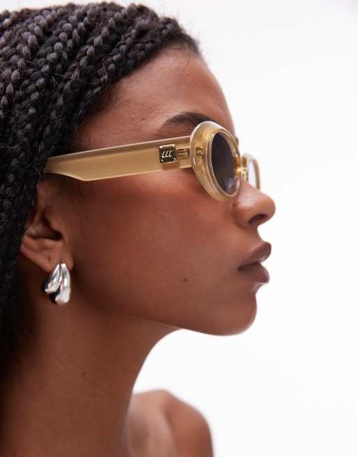 Le Specs – Work It – Olivgröna, ovala solglasögon, 3 av 3