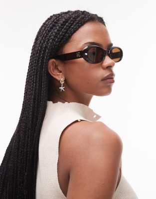 Le Specs Work It Polarized Oval Sunglasses