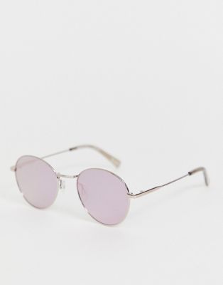 Le Specs – Zephyr Deux – Rosa runda solglasögon