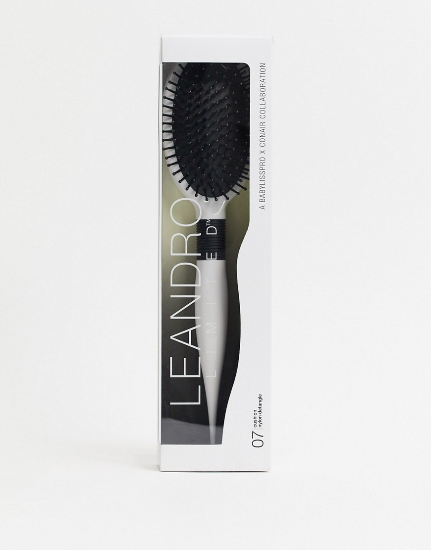 Leandro Limited Nylon Detangle Cushion Paddle Hairbrush-No color