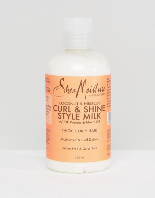 Leche de peinado para rizos y brillo de coco e hibisco de Shea Moisture |  ASOS