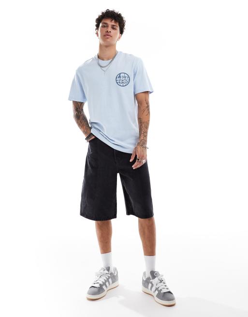 Lee 1889 circle logo relaxed fit t shirt in light blue ASOS