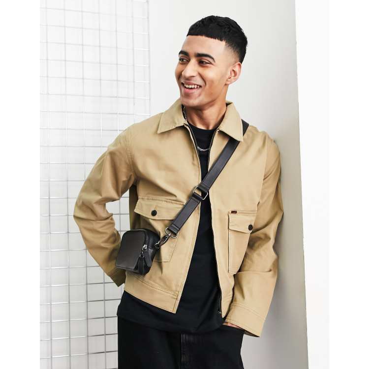 Twill jacket with pockets - Man