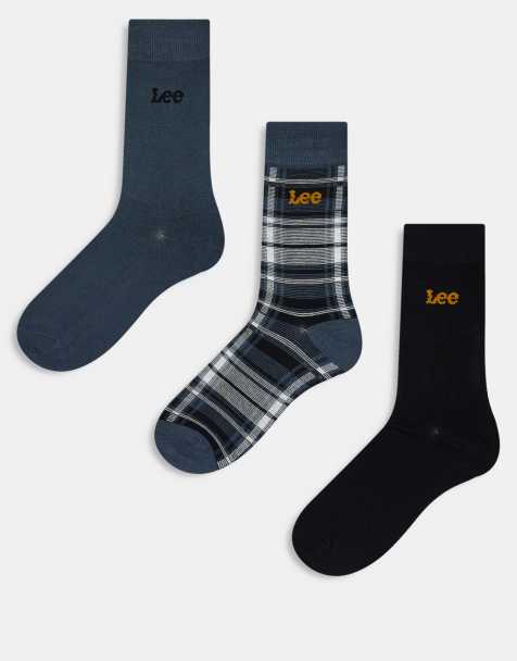 Lee 3 pack telfer socks size 6-8.5 in black - view 1