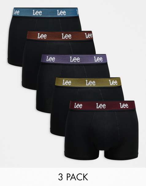 Lee 5 pack lister trunks in black - view 1
