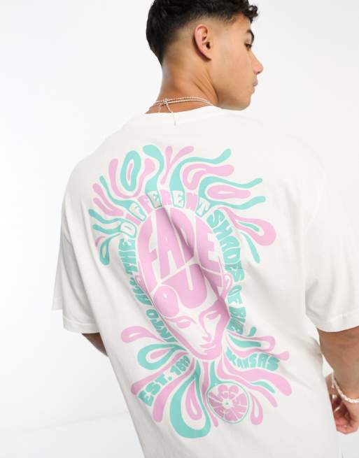 Lee 70s logo back print loose fit t-shirt in white, 2 of 4