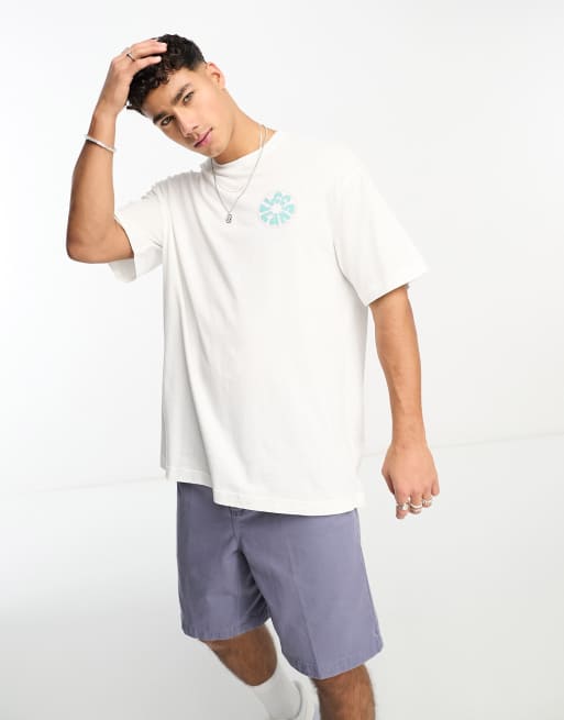 Lee - 70s - Losvallend T-shirt met print op de achterkant in wit, 3 van 4