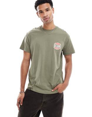 Lee Lee archive chest logo relaxed fit t-shirt in mid green