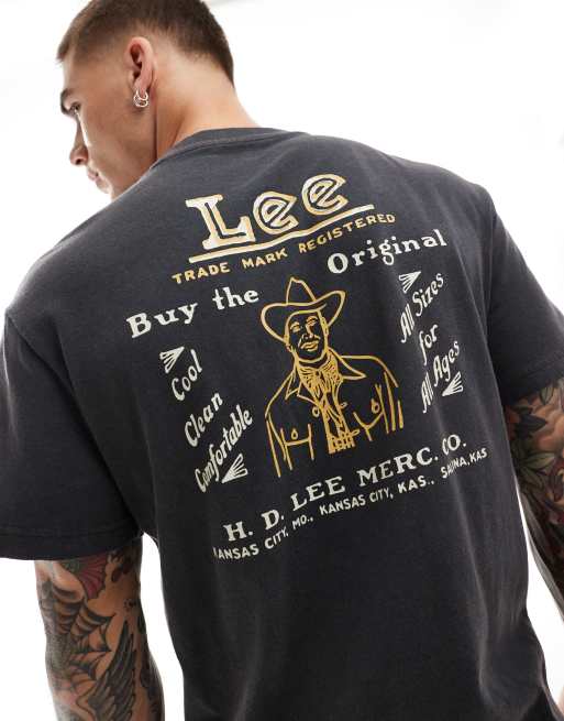 ◆LEE◆ Lee Archive Graphic T-Shirt Navy Buy Lee Navy Blue Wobbly Graphic Print T-Shirt from Next Poland