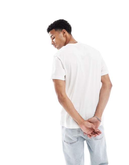Lee - Archives - T-shirt décontracté avec logo sur la poitrine - Blanc cassé, 4 de 4