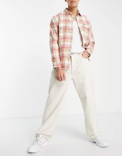 Lee - Asher - Ecrufarvede jeans i løs pasform, 4 af 4