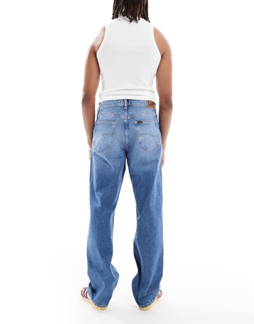 Lee - Asher - Jeans dritti ampi lavaggio blu medio, 2 di 5