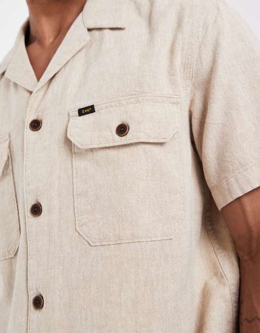 Lee - Beige utility-overskjorte - Del af sæt, 3 af 5