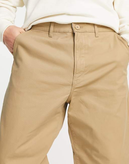 Lee – Beżowe bawełniane chinosy o luźnym kroju – BEIGE, 3 z 4