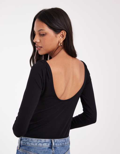 Lee body a maniche lunghe nero, 4 di 4