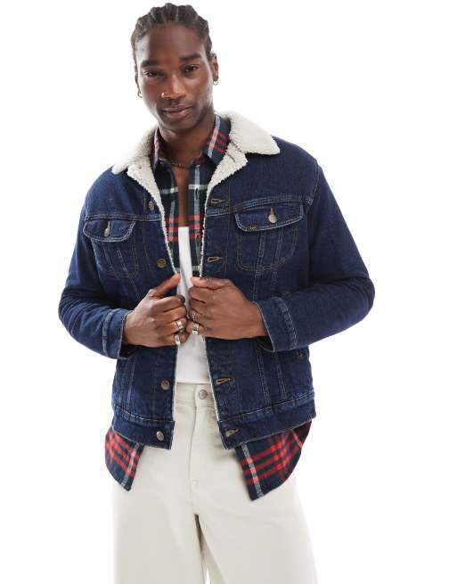 Lined denim jacket with hood online