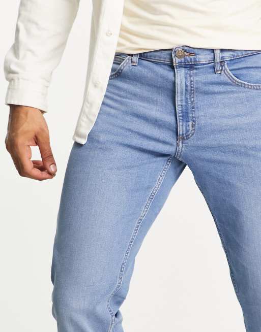 Lee - Brooklyn - Regular-fit jeans in lichtblauw