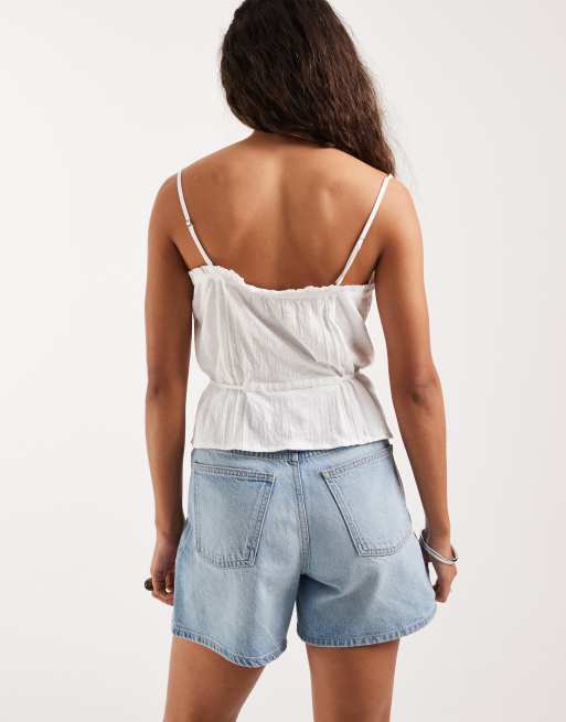 Lee - Caraco bordé de dentelle - Blanc, 4 de 4