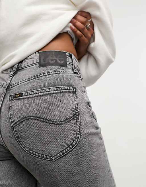 Lee - Carol - Jean droit à taille haute - Gris délavé, 3 de 5