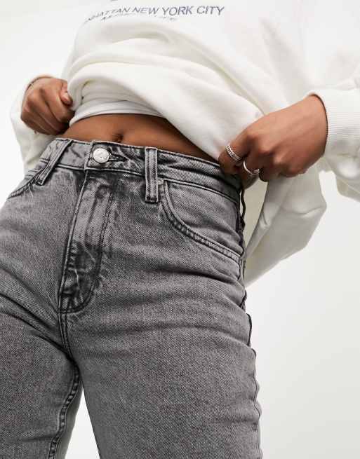 Lee - Carol - Jeans dritti a vita alta lavaggio grigio, 4 di 5