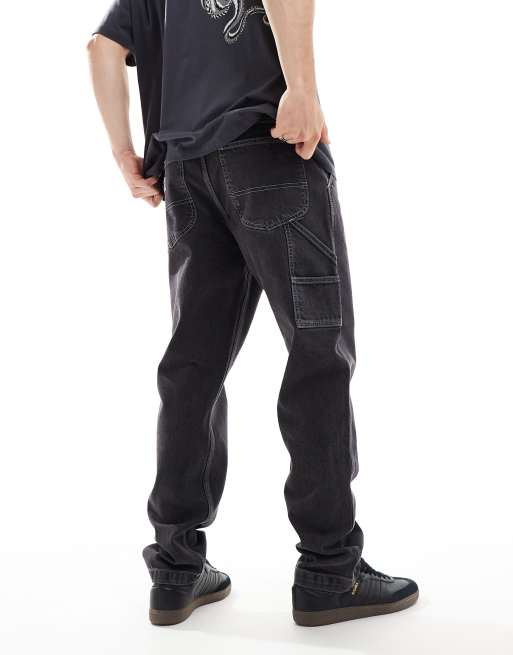 Lee Carpenter Jeans comodi nero slavato ASOS