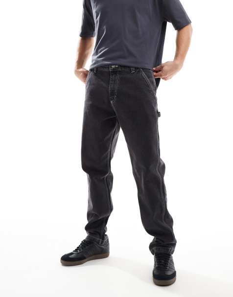 Lee - Carpenter - Jeans i vasket sort i afslappet pasform - view 1