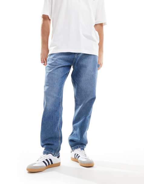 Lee Carpenter relaxed fit jeans in mid wash - view 1