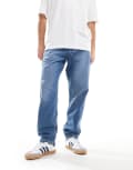 [Lee] Lee carpenter relaxed fit jeans in mid wash-Blue W34 L34 Mid Wash