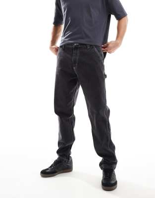 Lee Carpenter relaxed fit jeans in washed black